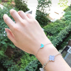 [Elowen jewels ]SCHMETTERLING TÜRKIS SCHMETTERLINGSARMBAND SILBER