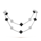 [Elowen jewels ]CLOVER 20 MOTIVE ONYX DIAMANT SILBER