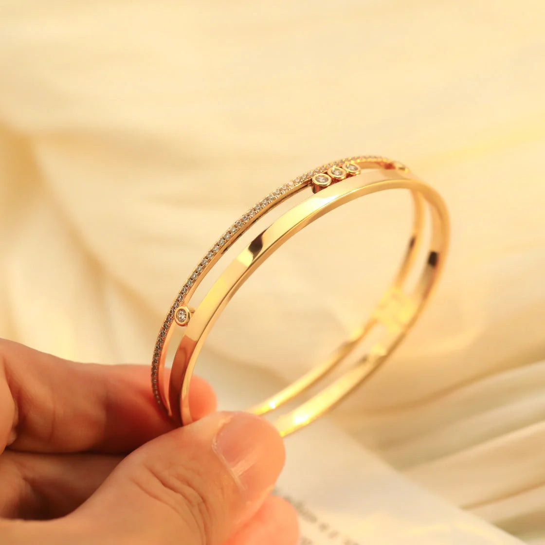 [Elowen jewels]Move Romane Diamant-Armreif