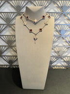 [Elowen jewels ]CLOVER 20 MOTIVE LASER KARNELIAN HALSKETTE