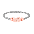 [Elowen jewels ]CHANCE GROSSES 8-FIGUREN-SCHNALLENARMBAND OHNE DIAMANTEN ROSÉGOLD