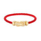[Elowen jewels ]CHANCE LARGE 8 FIGURE BUCKLE HALF DIAMOND BRACELET GOLD