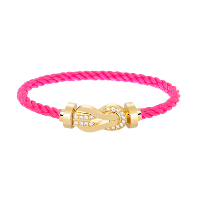 [Elowen Jewels]CHANCE LARGE 8 FIGURE BUCKLE HALF DIAMOND BRACELET GOLD
