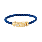 [Elowen jewels ]CHANCE LARGE 8 FIGURE BUCKLE HALF DIAMOND BRACELET GOLD