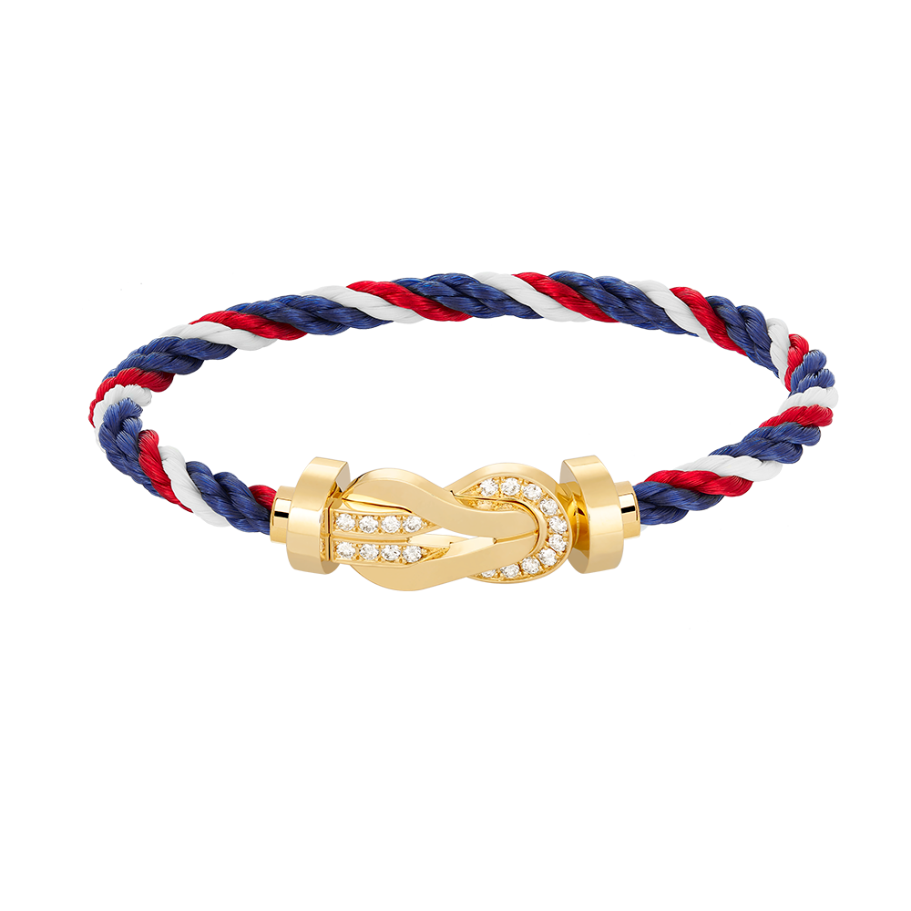 [Elowen jewels ]CHANCE LARGE 8 FIGURE BUCKLE HALF DIAMOND BRACELET GOLD