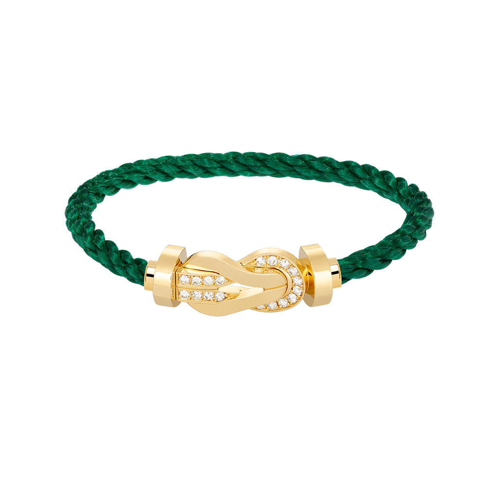 [Elowen jewels ]CHANCE LARGE 8 FIGURE BUCKLE HALF DIAMOND BRACELET GOLD