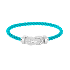 [Elowen jewels ]CHANCE LARGE 8 FIGURE BUCKLE HALF DIAMOND BRACELET SILVER