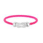 [Elowen jewels ]CHANCE LARGE 8 FIGURE BUCKLE HALF DIAMOND BRACELET SILVER