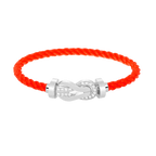 [Elowen jewels ]CHANCE LARGE 8 FIGURE BUCKLE HALF DIAMOND BRACELET SILVER