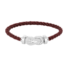 [Elowen jewels ]CHANCE LARGE 8 FIGURE BUCKLE HALF DIAMOND BRACELET SILVER