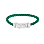 [Elowen jewels ]CHANCE LARGE 8 FIGURE BUCKLE HALF DIAMOND BRACELET SILVER