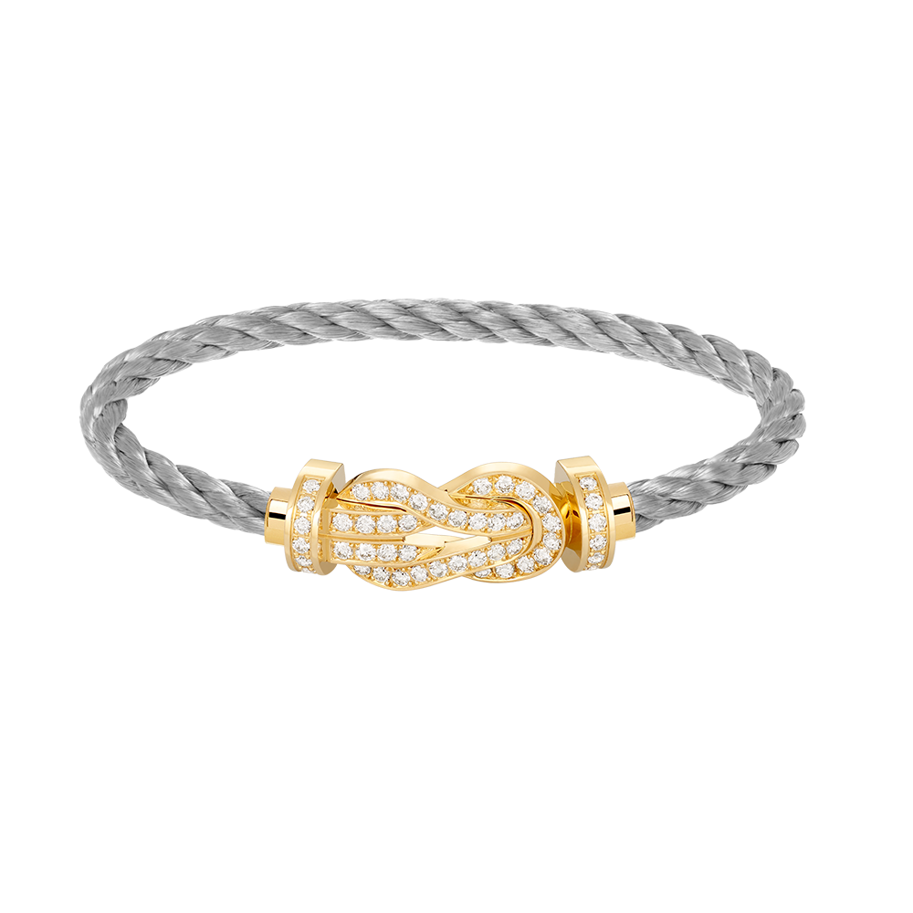 [Elowen jewels ]CHANCE LARGE 8 FIGURE BUCKLE FULLDIAMOND BRACELET GOLD