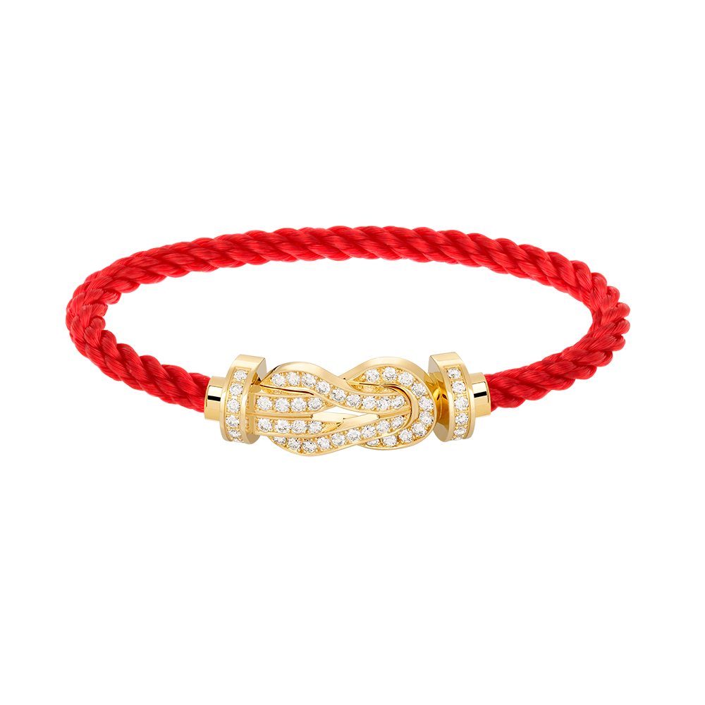 [Elowen jewels ]CHANCE LARGE 8 FIGURE BUCKLE FULLDIAMOND BRACELET GOLD