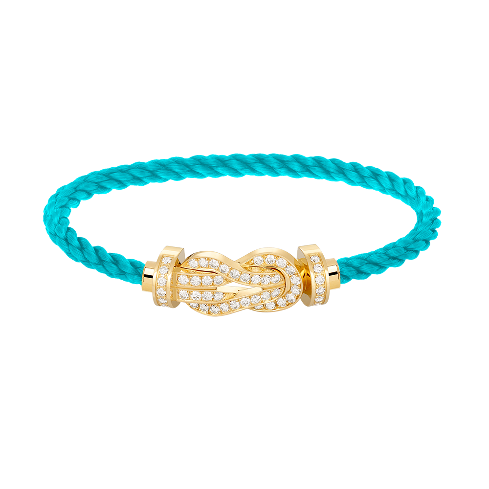 [Elowen Jewels]CHANCE LARGE 8 FIGURE BUCKLE FULLDIAMOND BRACELET GOLD