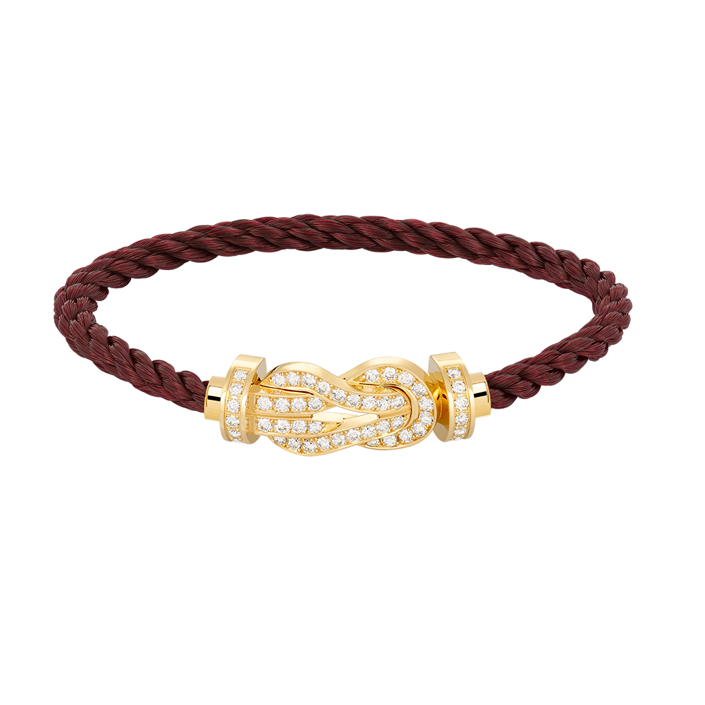 [Elowen jewels ]CHANCE LARGE 8 FIGURE BUCKLE FULLDIAMOND BRACELET GOLD