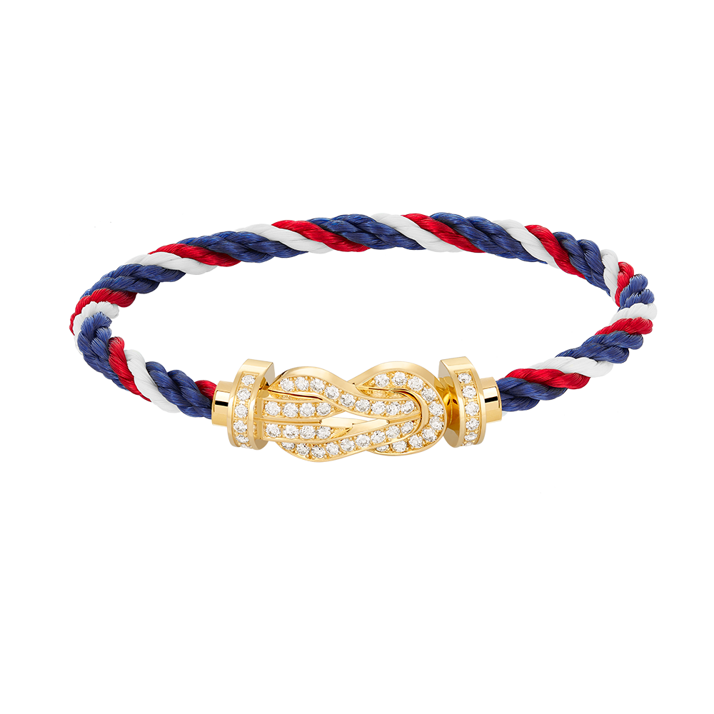 [Elowen jewels ]CHANCE LARGE 8 FIGURE BUCKLE FULLDIAMOND BRACELET GOLD