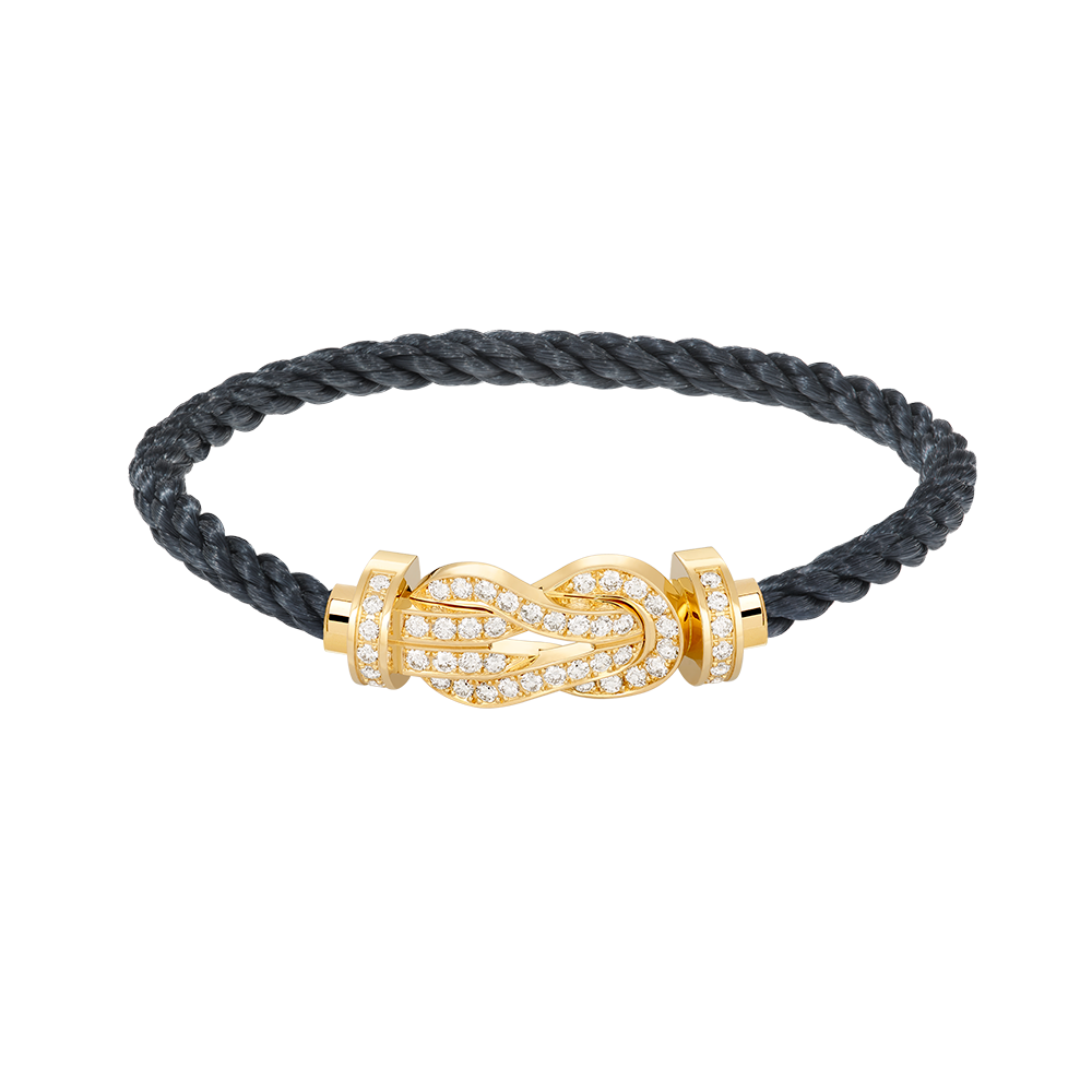 [Elowen jewels ]CHANCE LARGE 8 FIGURE BUCKLE FULLDIAMOND BRACELET GOLD