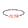 [Elowen jewels ]CHANCE LARGE 8 FIGURE BUCKLE FULL DIAMOND BRACELET ROSE GOLD