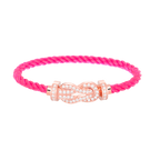 [Elowen jewels ]CHANCE LARGE 8 FIGURE BUCKLE FULL DIAMOND BRACELET ROSE GOLD