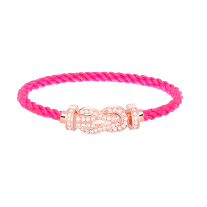 [Elowen Jewels]CHANCE LARGE 8 FIGURE BUCKLE FULL DIAMOND BRACELET ROSE GOLD