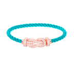 [Elowen jewels ]CHANCE LARGE 8 FIGURE BUCKLE FULL DIAMOND BRACELET ROSE GOLD