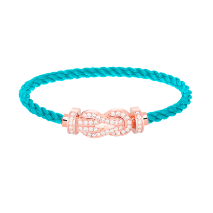 [Elowen Jewels]CHANCE LARGE 8 FIGURE BUCKLE FULL DIAMOND BRACELET ROSE GOLD