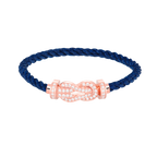 [Elowen jewels ]CHANCE LARGE 8 FIGURE BUCKLE FULL DIAMOND BRACELET ROSE GOLD