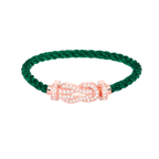 [Elowen jewels ]CHANCE LARGE 8 FIGURE BUCKLE FULL DIAMOND BRACELET ROSE GOLD