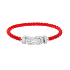 [Elowen jewels ]CHANCE LARGE 8 FIGURE BUCKLE FULL DIAMOND BRACELET SILVER