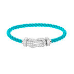 [Elowen jewels ]CHANCE LARGE 8 FIGURE BUCKLE FULL DIAMOND BRACELET SILVER