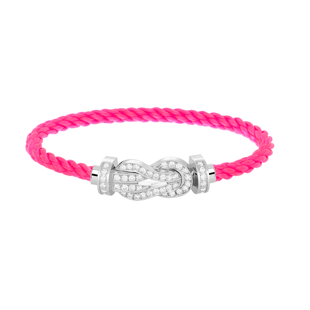 [Elowen jewels ]CHANCE LARGE 8 FIGURE BUCKLE FULL DIAMOND BRACELET SILVER