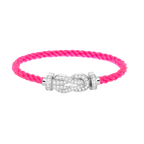 [Elowen jewels ]CHANCE LARGE 8 FIGURE BUCKLE FULL DIAMOND BRACELET SILVER