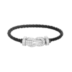 [Elowen jewels ]CHANCE LARGE 8 FIGURE BUCKLE FULL DIAMOND BRACELET SILVER