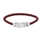 [Elowen jewels ]CHANCE LARGE 8 FIGURE BUCKLE FULL DIAMOND BRACELET SILVER