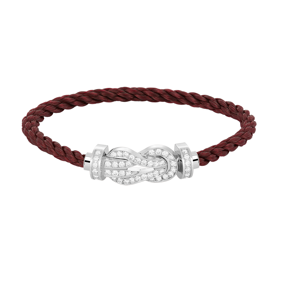 [Elowen jewels ]CHANCE LARGE 8 FIGURE BUCKLE FULL DIAMOND BRACELET SILVER