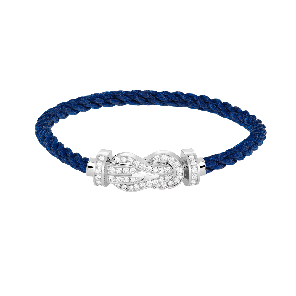 [Elowen jewels ]CHANCE LARGE 8 FIGURE BUCKLE FULL DIAMOND BRACELET SILVER