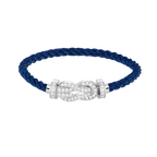 [Elowen jewels ]CHANCE LARGE 8 FIGURE BUCKLE FULL DIAMOND BRACELET SILVER