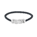 [Elowen jewels ]CHANCE LARGE 8 FIGURE BUCKLE FULL DIAMOND BRACELET SILVER