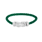[Elowen jewels ]CHANCE LARGE 8 FIGURE BUCKLE FULL DIAMOND BRACELET SILVER