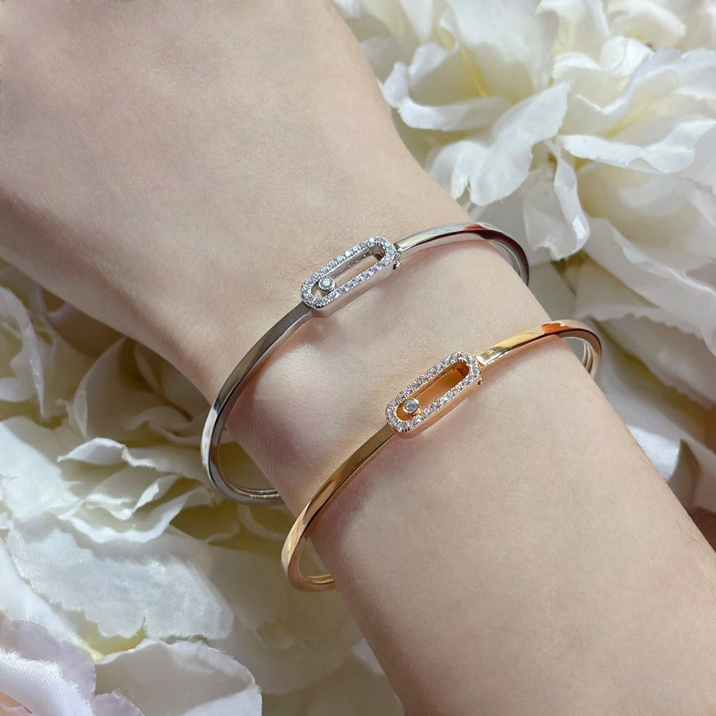 [Elowen jewels]Move Uno pavé flex bangle medium