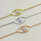 [Elowen jewels]Lucky Eye Armband mit Pavé-gefassten Diamanten