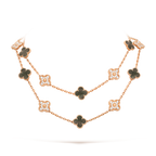 {"Elowen jewels": "エロウェン・ジュエルズ", "CLOVER 20 MOTIFS DARK MOP DIAMOND  NECKLACE": "クローバー 20モチーフ ダークマザーオブパール ダイヤモンド ネックレス"}
