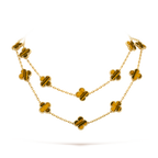 [Elowen jewels ]CLOVER 20 MOTIFS TIGER EYE ROSE GOLD