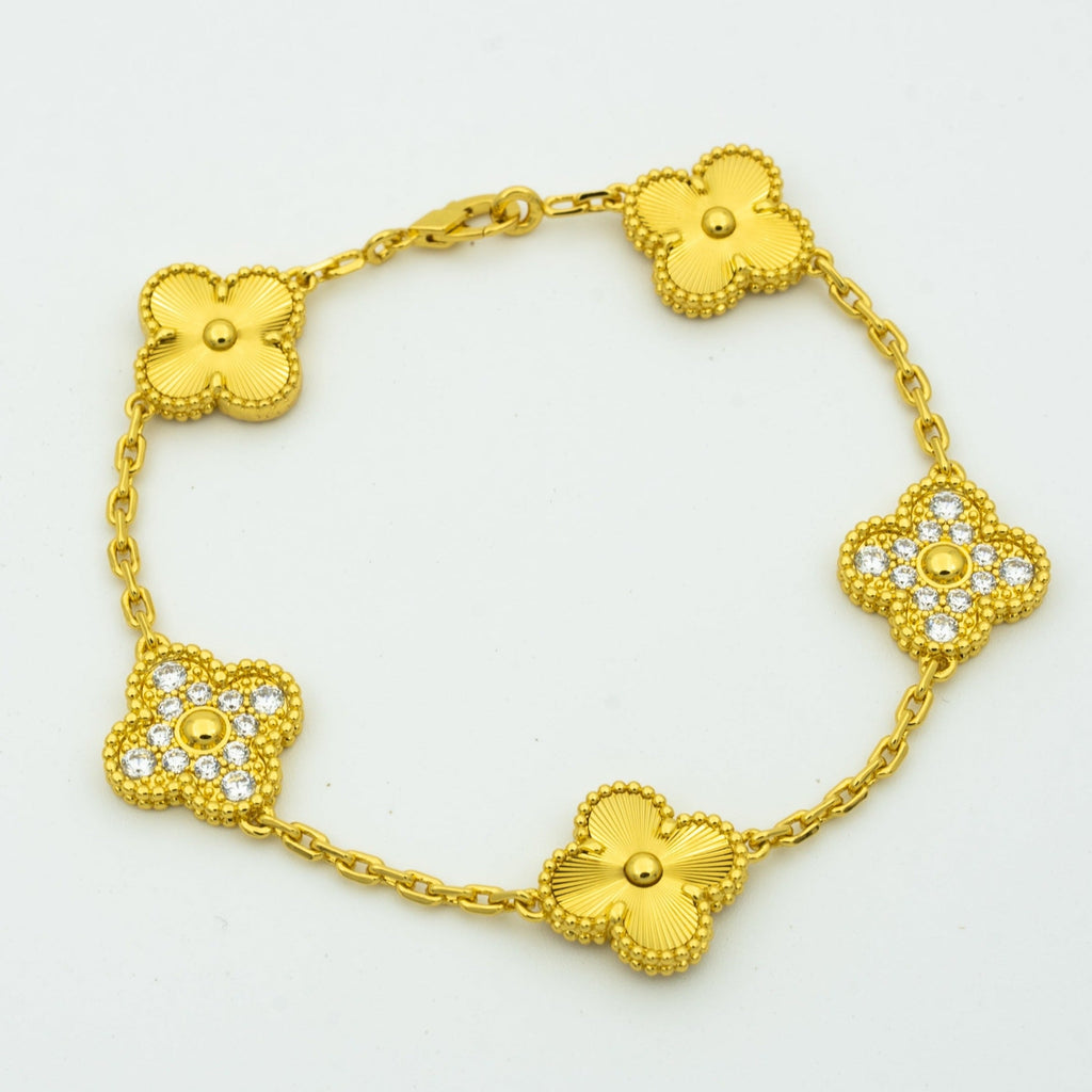 [Elowen jewels ] CLOVER 5 MOTIF LASER BRACELET COLLECTION