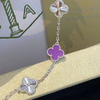 [Elowen jewels ] CLOVER 5 MOTIF VIOLET BRACELET COLLECTION