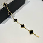 [Elowen jewels ] CLOVER 5 MOTIF ONYXS BRACELET COLLECTION