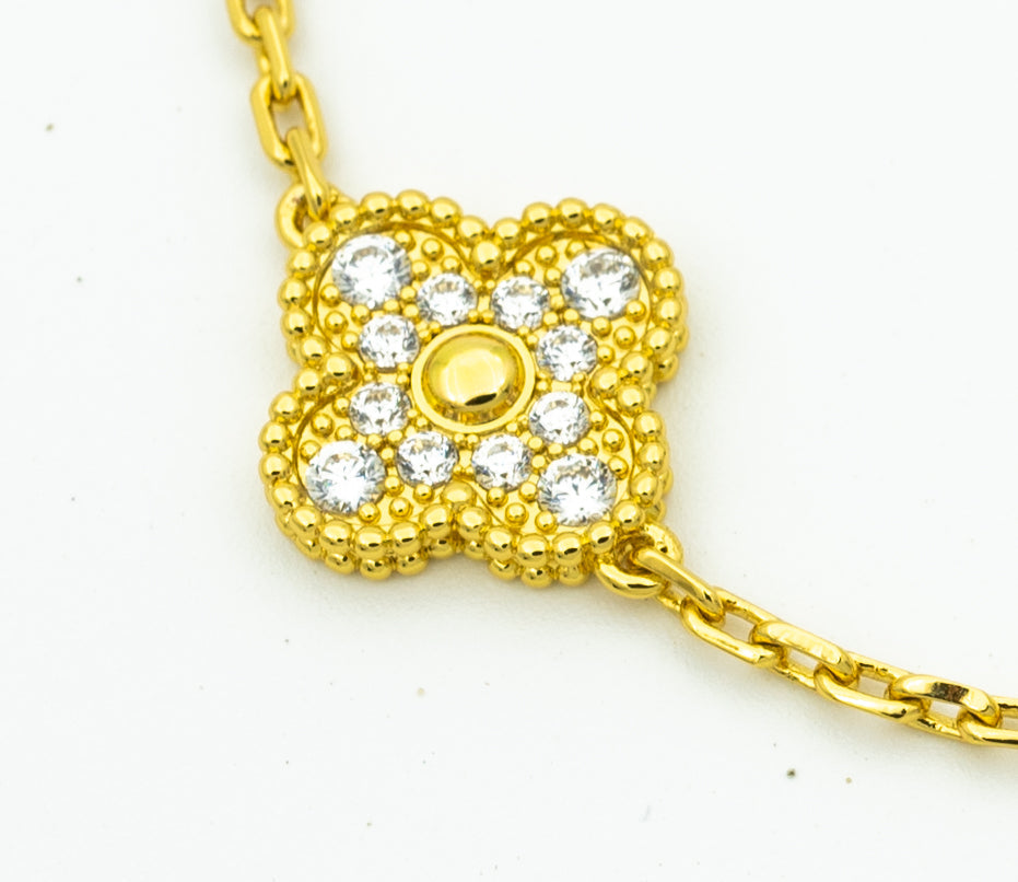 [Elowen jewels ] CLOVER 5 MOTIF LASER BRACELET COLLECTION