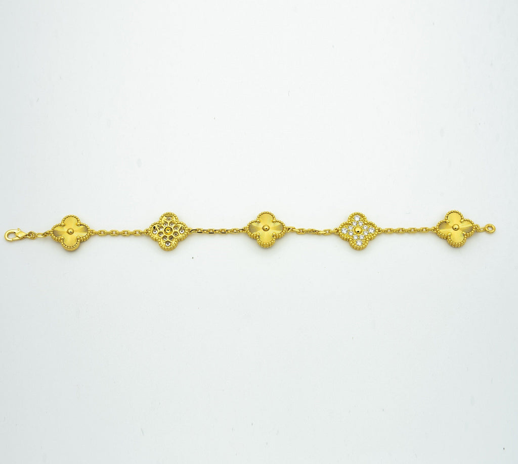 [Elowen jewels ] CLOVER 5 MOTIF LASER BRACELET COLLECTION