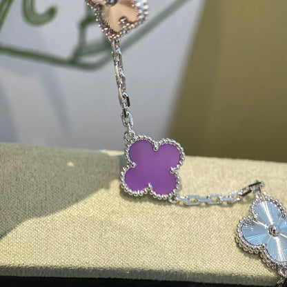 [Elowen Jewels] CLOVER 5 MOTIF VIOLET BRACELET COLLECTION