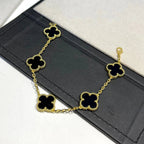 [Elowen jewels ] CLOVER 5 MOTIF ONYXS BRACELET COLLECTION